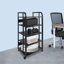 19.7" 5-Tier AV Media Stand Corner TV Entertainment Centre Stereo Components Storage Stand Movable Audio Media Stand