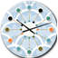 Horloge murale style Mid-Century moderne de style japonais-40743887
