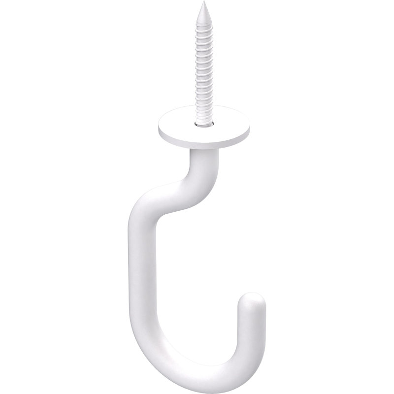 Crochet de plafond, Blanc