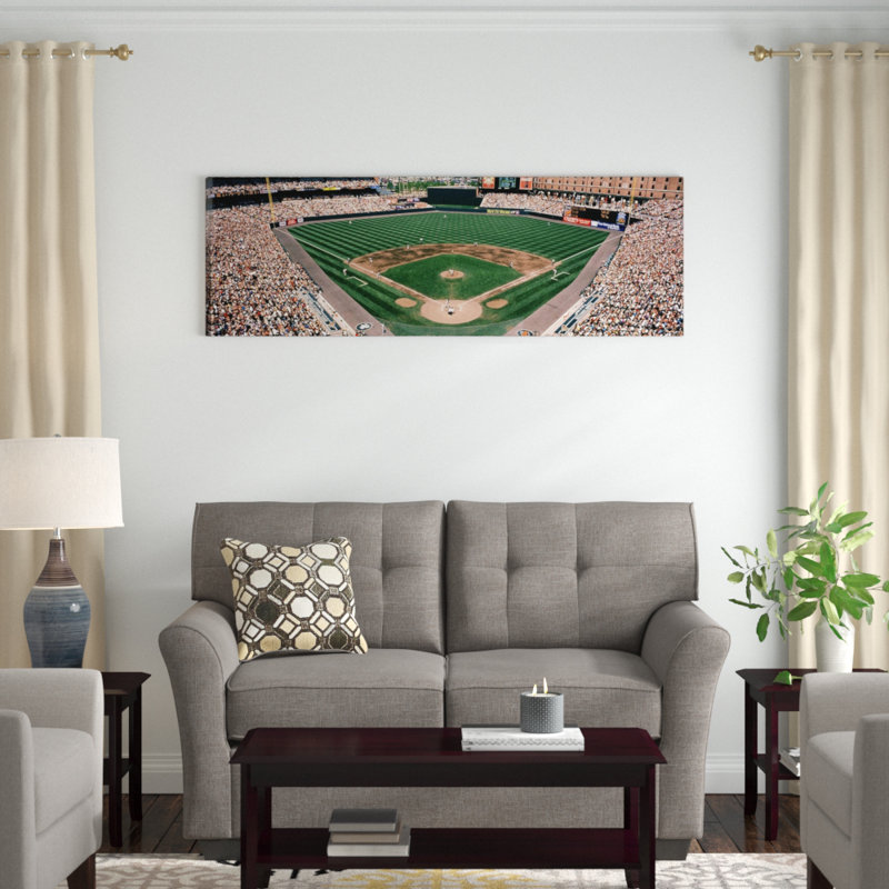 Camden Yards Baseball Field Baltimore MD par Panorami Images - impression, H 12 po x l 36 po x P 1,5 po, Sans cadre