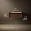 Lodern 37'' W x  23'' D x 16'' H Single Bathroom Vanity-2106212876