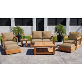 Chatsworth Outdoor 7 - Piece Teak Conversation Set
