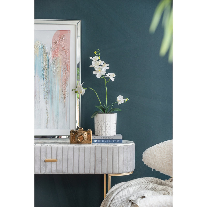 Jardinière en céramique D6.3X6.3 ", H 6,3 po x l 6,3 po x P 6,3 po