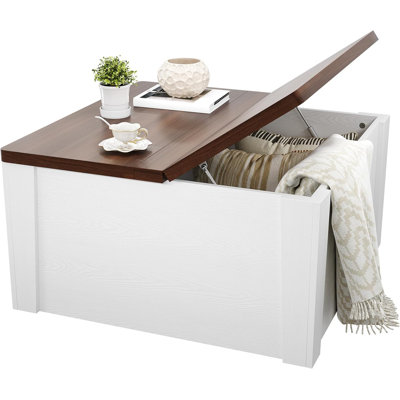 Farmhouse Square Coffee Table with Storage