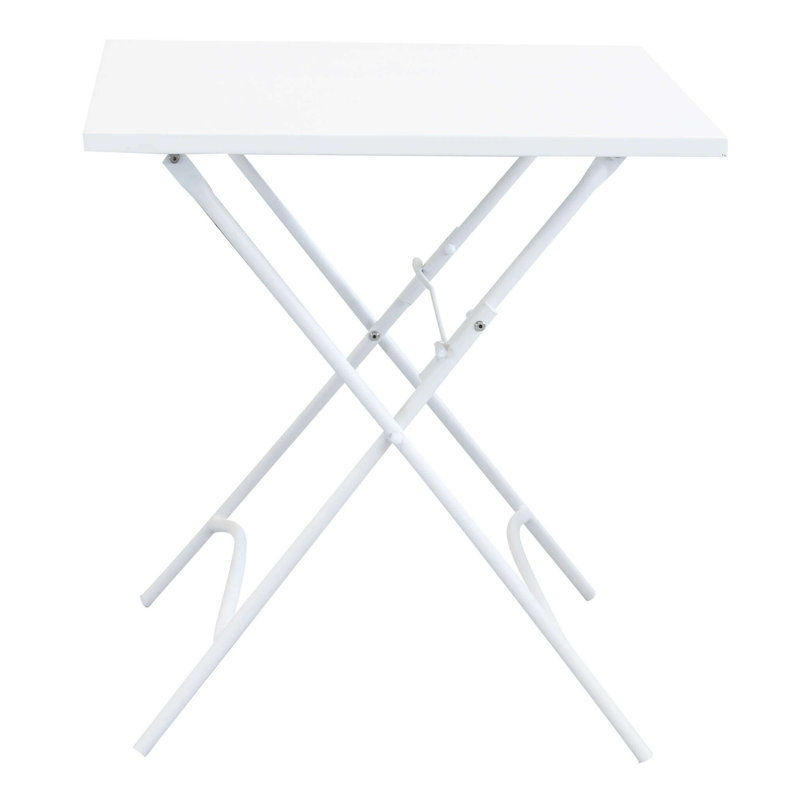 Tammo Rectangular Folding Table, White, 72cm H x 70cm L x 70cm D