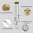 3 - Light Cluster Teardrop Kitchen Island Pendant Lights (Bulbs Included)-1053717494