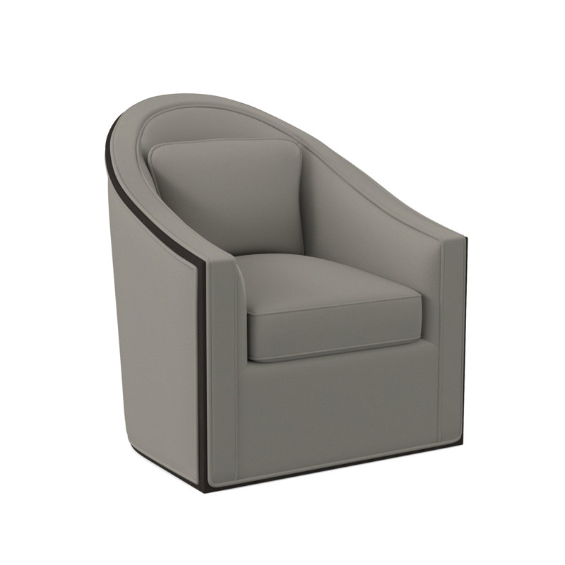 Fauteuil pivotant Academy, Espresso, 100% polyester ivoire Fizz