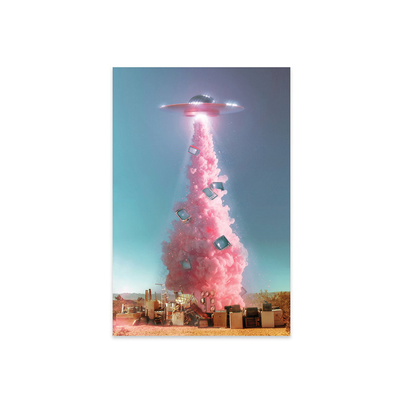 " Extraterrestrial Espionage " by Jonas Loose, 24" H x 16" W x 0.25" D