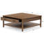 Jaylessa Wood 1 Drawer Coffee Table-99990787