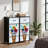 4 Drawer Dresser for Bedroom, Narrow Chest of Drawers, Wooden Top and Study Iron Frame 18"x37.5"-(WxH)