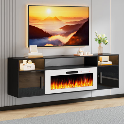 Meuble télé avec foyer électrique 36 po Alazik