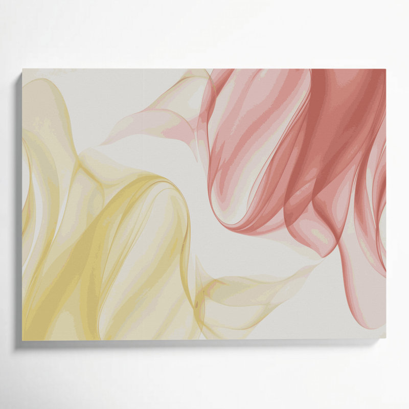 Gradient abstrait 77, toile beige, H 8 po x l 10 po