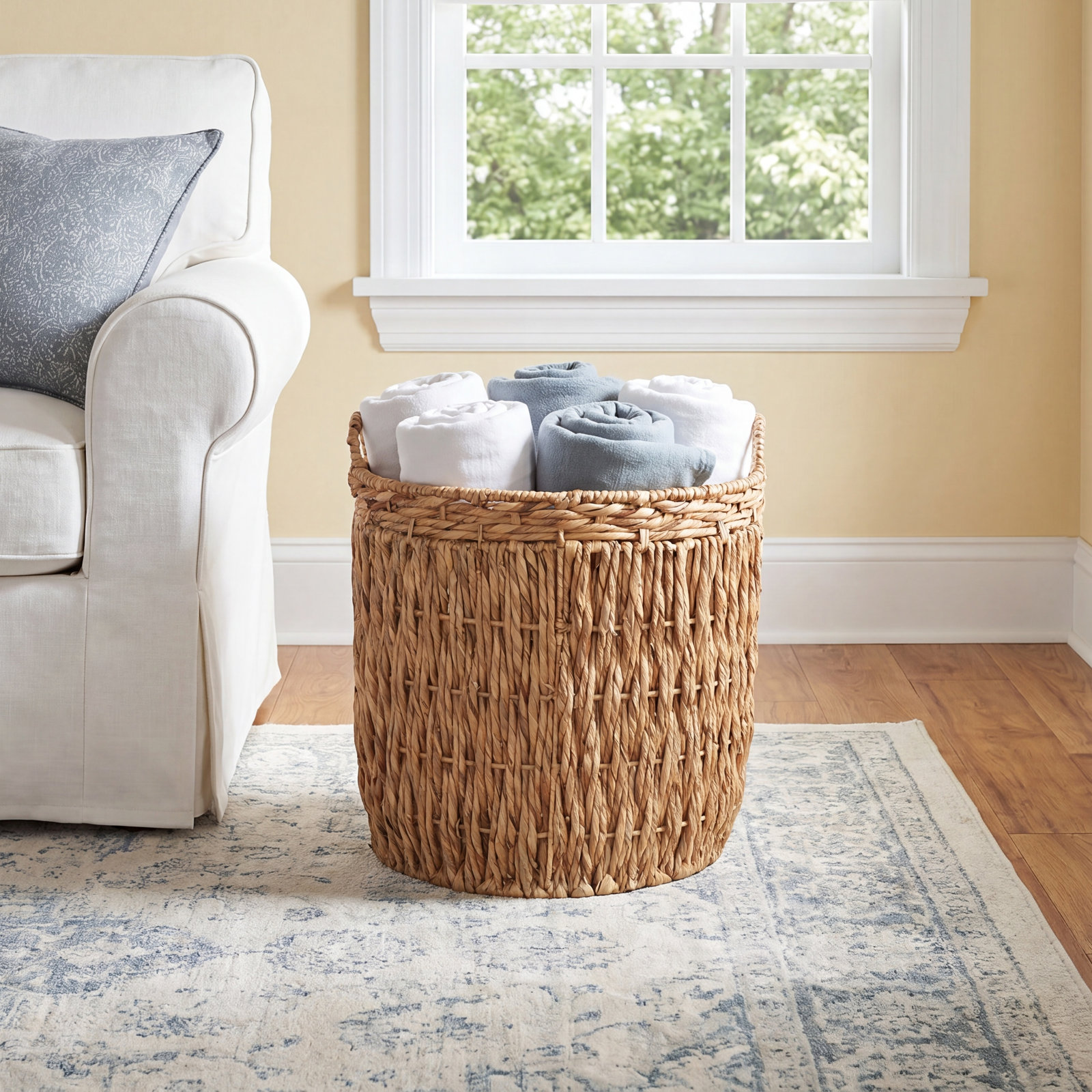 Artyom Handwoven Storage Bin, Tan