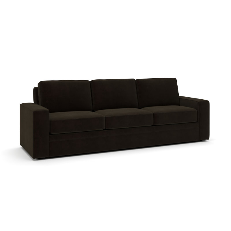 Miranda 100" Upholstered Sofa, Marquis Java