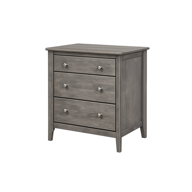 Fitz 3 - Drawer Nightstand, Gray