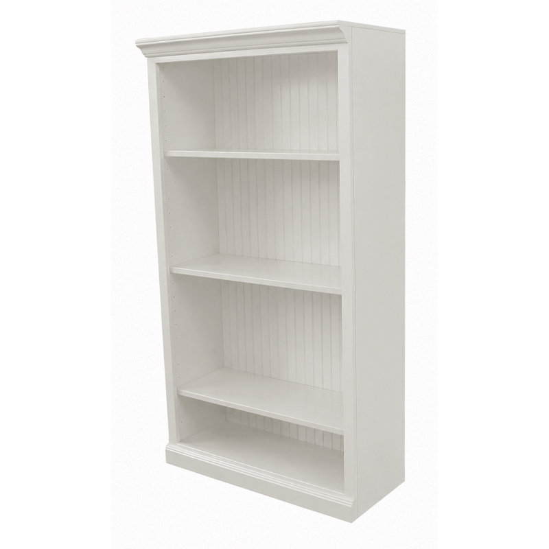Sherita Bookcase, Soft White, (3 Shelves) 60” H x 32” W x 14.25” D
