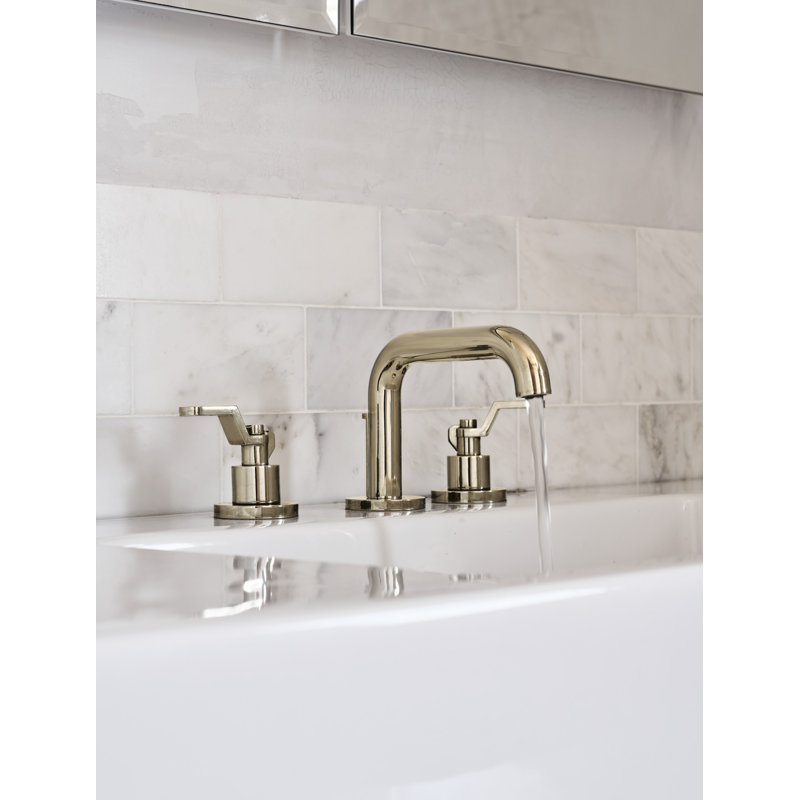 Litze® Roman Tub Faucet, Industrial Lever, Polished Nickel
