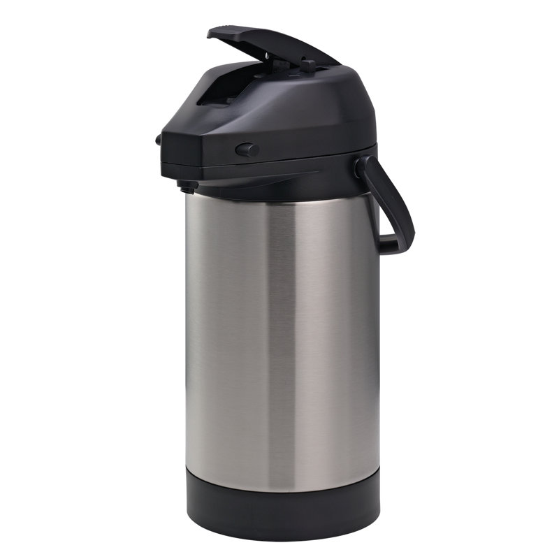 Pot à air isolé en acier inoxydable 12 tasses avec liquide Lock 'N' Carry