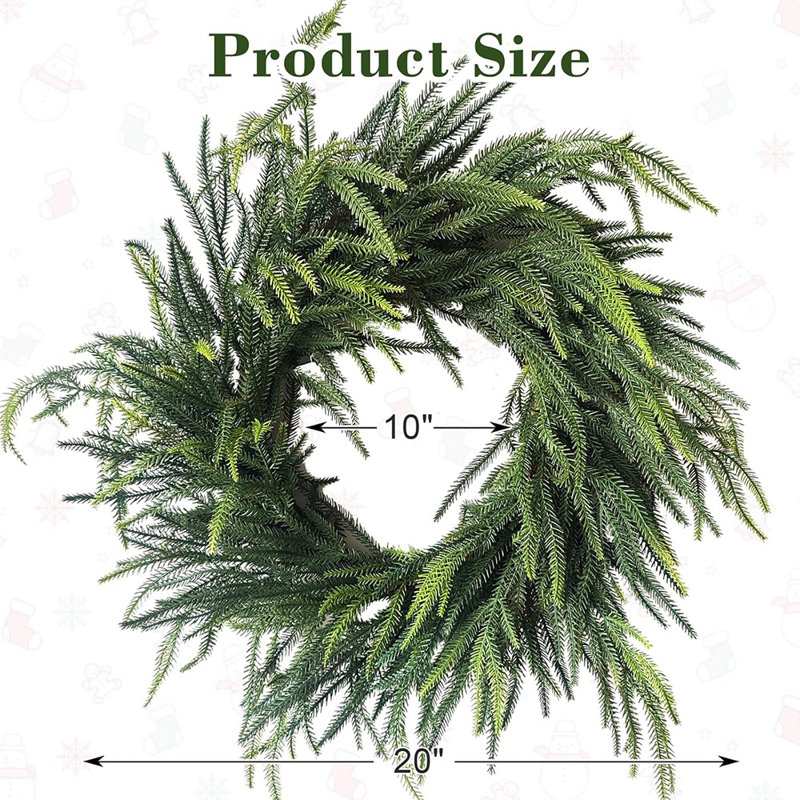 Couronne de pin Real Touch Norfolk - vert