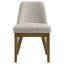 Chaise d'appoint rembourrée (ensemble de 2)