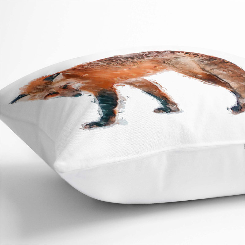 Square Throw Cushion, 55cm H x 55cm W x 20cm D, White