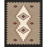 Tuscany Mocha/Ivory Wool Reversible Area Rug