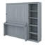 Lit escamotable double avec bureau, lit escamotable en bois avec bureau-1874900194