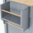 Kitchen Island Cart With Solid Wood Top And Locking Wheels, 4 Door Cabinet And Drawers-1997839533
