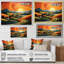 «Minimalist Indiana Farm Countryside I - Barns», art mural-1715542534-1715542533