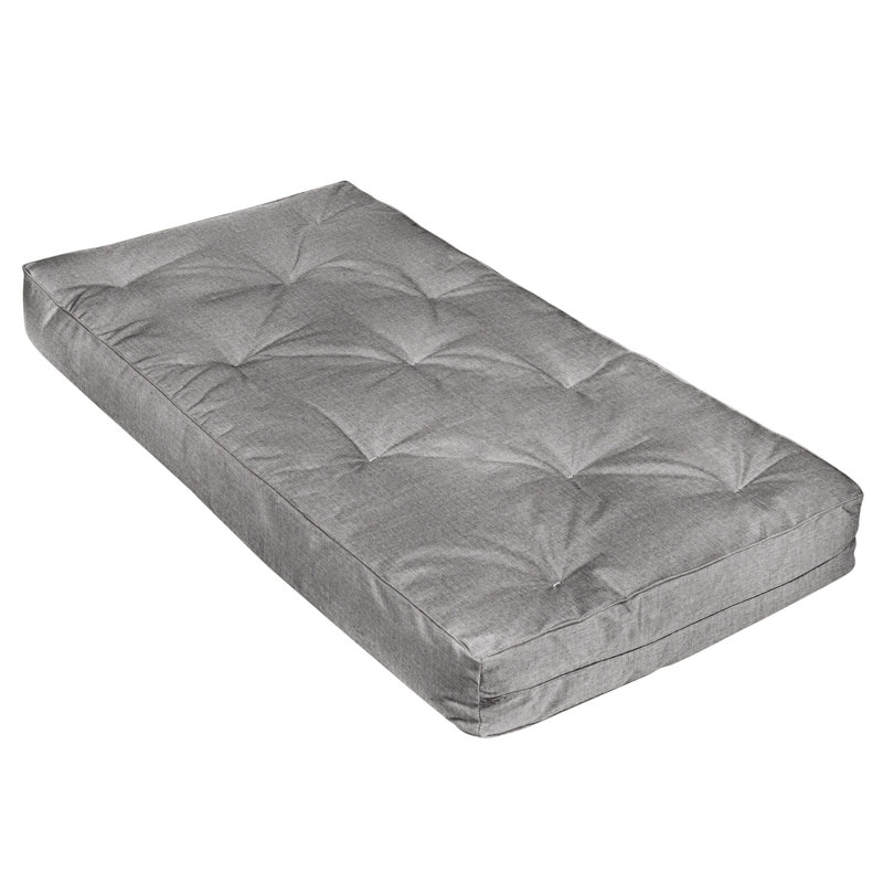 Matelas de futon en mousse viscoélastique Cotreau, 5", Lit simple, Gris clair