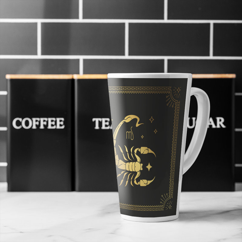 Zodiac Scorpio Horoscope In Dining Latte Mug