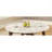Modern Round White Marble Coffee Table with Solid Wood Tapered Legs, Elegant Circular Accent Table for Living Room, Apartment
