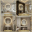 Miroir de meuble-lavabo rond 24 po Mango Tile