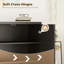 Sideboard Cabinet, Kitchen Cabinet with Soft-Close Door, Black Grey-29722939