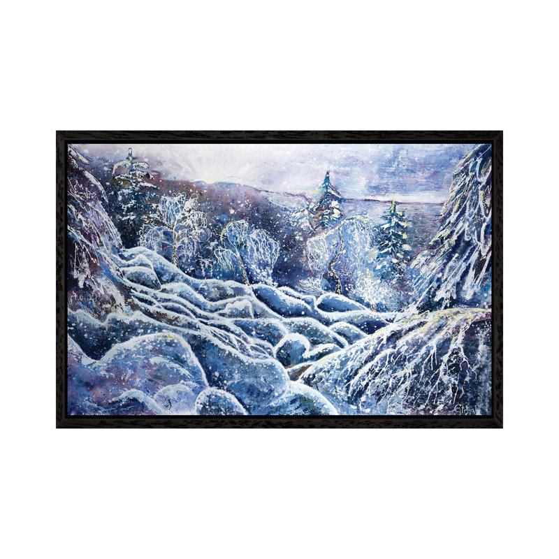 Winter by Marina Strijakova - Gallery-Wrapped Canvas Giclée on Canvas, 66.04 cm H x 45.72 cm W, Black Framed