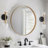 Wood Round Wall Mirror for Bathroom Bedroom Vanity Home Decoration-1013306244-1013173690