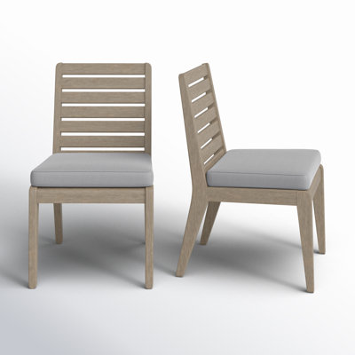 Ojai Outdoor Armless Dining Chair, Set Of 2 by Joss & Main