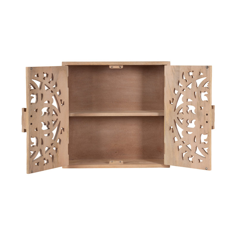 Renard Accent Cabinet, Natural, 20" H x 20" W x 6" D