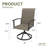 Outdoor 360° Swivel PVC-coated polyester Dining Chair-1789421790