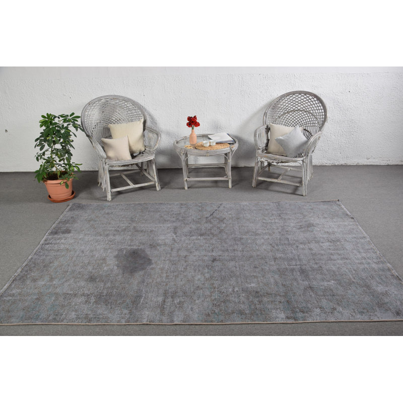 Tapis turc rétro surdimensionné Oushak pour rehausser le décor du salon - Grand