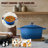 4.5 Qt Enameled Cast Iron Dutch Oven With Lid & Accessories – Blue Cookware For Baking, Roasting & Stews-120199020-120346961