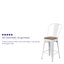 Tabouret de salle à manger en métal Margherite-460918466-466744690