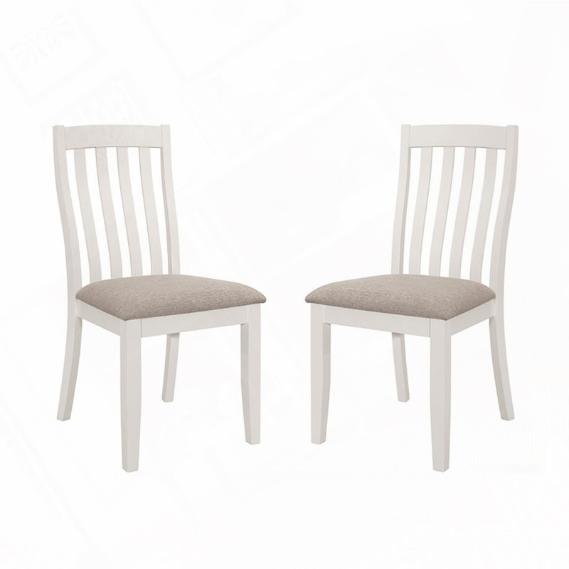 Fabric Upholstered Dining Chairs with Nailhead Trim