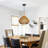Brown Retro Rattan Pendant Light for Living Room-1861938935