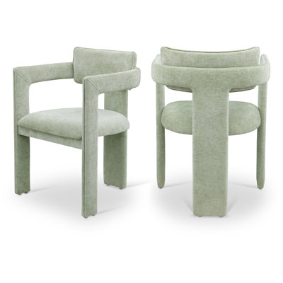 Exilda Chenille Fabric Dining Chair