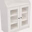 Élégante armoire haute avec porte en acrylique, buffet polyvalent aux courbes gracieuses, bibliothèque contemporaine avec tablettes réglables pour le salon