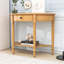 Console avec tiroir et tablette Farmhouse - Demi-lune rustique-1472263778