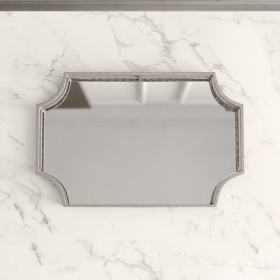 Brionna Mirrored Glass Tray