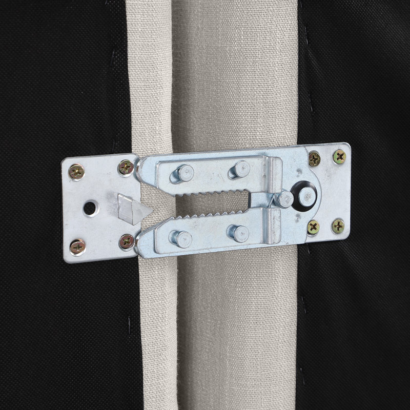 Canapé modulaire en coin 5 pièces Hinami, Tissu crème texturé en lin