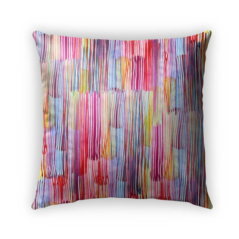 Housse et insert de coussin d'extérieur carré Dripping, 18" x 18"